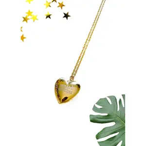 Weird Mother Locket Necklace, 18 inches in length, stainless steel and gold plated. Mother’s Day gift idea.