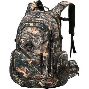 Hunting Backpack for Men, Waterproof Camo Backpacks for Hunt with Rain Cover, Durable Large Capacity Day Pack Hunting Gear Accessories for Men