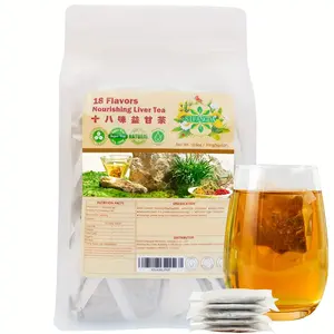 SIFANGDA 18 Flavors Nourishing Liver Tea, with 18 Different Herbs,10.58oz / 300g (5gx60P), Natural And Mellow Flavour, Traditional Chinese Health-Conserving Herbal Teas