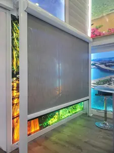 Exterior Motorized Shades Zipper