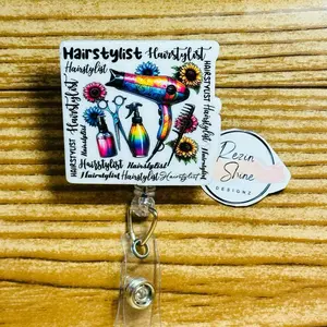 Hairstylist Badge Reel