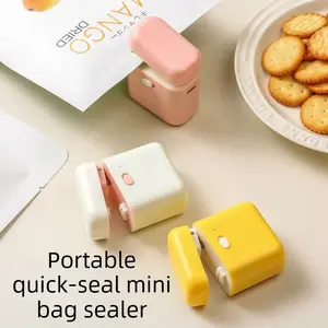 Mini Cute Sealer — Compact Household Sealing Device for Snack Bags and Small Pouches, Heats Up, Refrigerator Storage Organizer