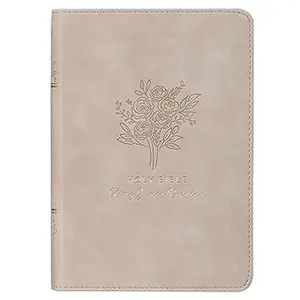 KJV Holy Bible, Compact Vegan Leather Red Letter Edition - Ribbon Marker, King James Version, Taupe (KJV Compact Editions)
