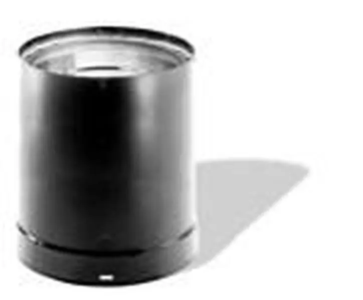 M & G Duravent 6DVL-18 Double-Wall Black Vent Pipe, 6 In. X 18 In. Ventilation System Part for Contractors, Hearth Heating Cooling & Ventilation Building Supplies, 6X18 In