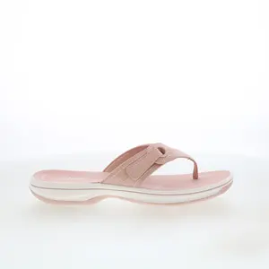 Clarks Breeze Reyna 26181807 Womens Pink Synthetic Flip-Flops Sandals Shoes