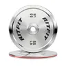 RITFIT 2-Inch Silver Chrome Steel Strip Olympic Weight Plates, 10lb Metal Straight Barbell Plates, Home Workout Gear for Resistance Training, Fitness & Sport Training Equipment
