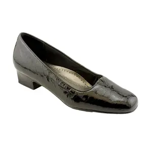 Trotters Doris Black Patent  T3235-005 Women's