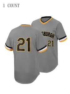 Plus Size Men's Letter&Number Embroidered Baseball Football Jersey, Casual Breathable Short Sleeve Baseball Top for Training Competition Party, Mens Sportswear for Spring & Fall, Apparel Jersey, Mens Clothing, Gym Workout Tops, Jersey Shirts