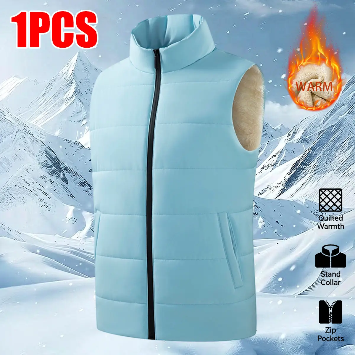 Men’s vest jacket, windproof lightweight softshell vest with zippered pockets, athletic sleeveless design, men’s golf vest jacket