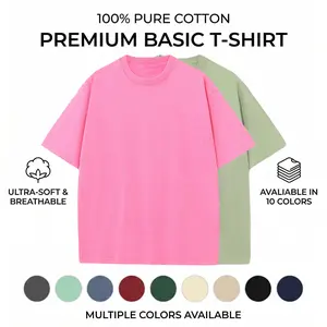 Pack of 4 solid-color short-sleeve crewneck T-shirts, breathable casual summer tops for parties and everyday wear, machine washable