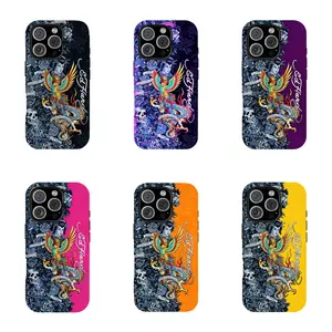 Cool Ed Hardy Dragon Phone Case, Vintage Design, Scratch and Drop Protection Top Trendy Phone Cases Cellphone Smartphone Phone Cover Hard Case Tough 2-piece Phone Case For iphone 17 pro phone cases Iphone 16 Pro Max, 15 Pro, 13, 11, 12, XS, 8 Plus, 7
