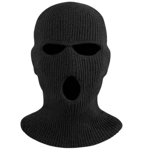 Black Ski Mask - Durable Design for Skiing, Comfortable Fit, Ideal for Winter Sports Activities