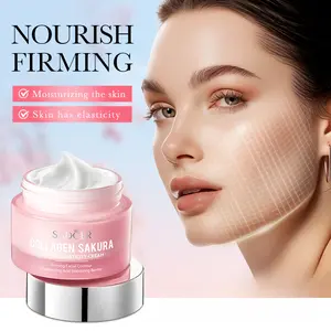Cherry Blossom Collagen Face Cream – Moisturizes Firms & Plumps Skin for Radiant Complexion Daily Use - Facial
