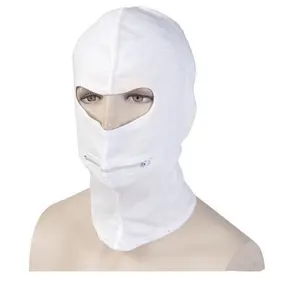 Italian Alpine Balaclava - New Never Issued Military Surplus Wool-Blend Face Mask with Zip-Open Mouth - Warm Breathable Moisture-Wicking
