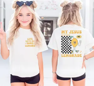 Jesus Lemonade Kids Shirt, Life Gave Me Some Lemons Tee, Funny Christian Kids Shirt, Gift Christian Toddler Boy, Religious Funny Tee
