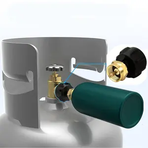 Propane Refill Adapter, 1 Count LP Gas Cylinder Tank Coupler for 1Lb Tanks, Suitable for QCC1/Type1 Propane Tank and 1Lb Throwaway Disposable Cylinder, Part Lpg Gas