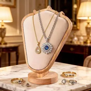 High-End Necklace Display Stand, Jewelry Showcase Holder, Dedicated Chain & Pendant Display Props, Elegant Jewelry Storage Solution