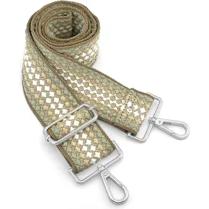 Silvery Purse Straps Replacement Crossbody - Guitar Strap for Purse Crossbody