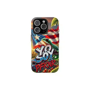 Tough Phone Cases, I AM FROM PFKNR, PUERTO RICO PHONE CASE, PR, PRIDE, BORICUA, FLAG OF PUERTO RICO