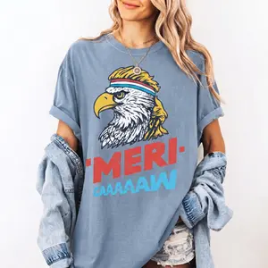 Meri-caaaaaw Comfort Colors Shirt, Funny Eagle Merica T Shirt, Sassy Patriotic 4th of July Shirt, Fourth of July T-Shirt, Vintage Patriotic Women Tee
