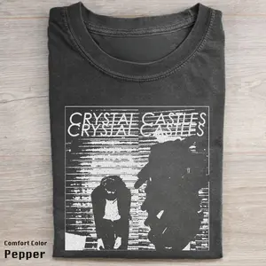 Vintage Crystal Castles Graphic Tee - Crystal Castles Merch - Album Cover Tee - Gift T-shirt -  Top Menswear Womenswear Streetwear