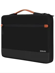 Solid Color Laptop Bag, Portable Laptop Case with Handle & Pocket, Waterproof Laptop Bag for MacBook Air Pro 13 14 15 16 Inch, Compatible with Lenovo Dell HP ACER