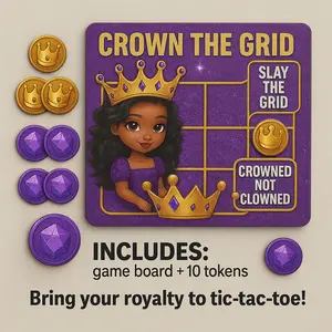 Crown the Grid – Tic-Tac-Toe Board Game