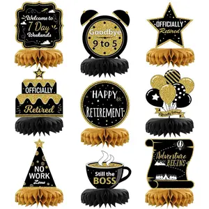 9 count  Party Decorations, Black and   Table Decorations,  Centerpieces for Table,  Decor for  Party Men and Women