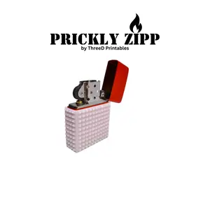 Prickly Zipp – Spiky Textured Sleeve for Classic Flip-Top Metal Lighters (Lighter not included) | TPU Grip Case with Tactile Spikes | Sensory-Friendly, Durable, & Easy to Remove