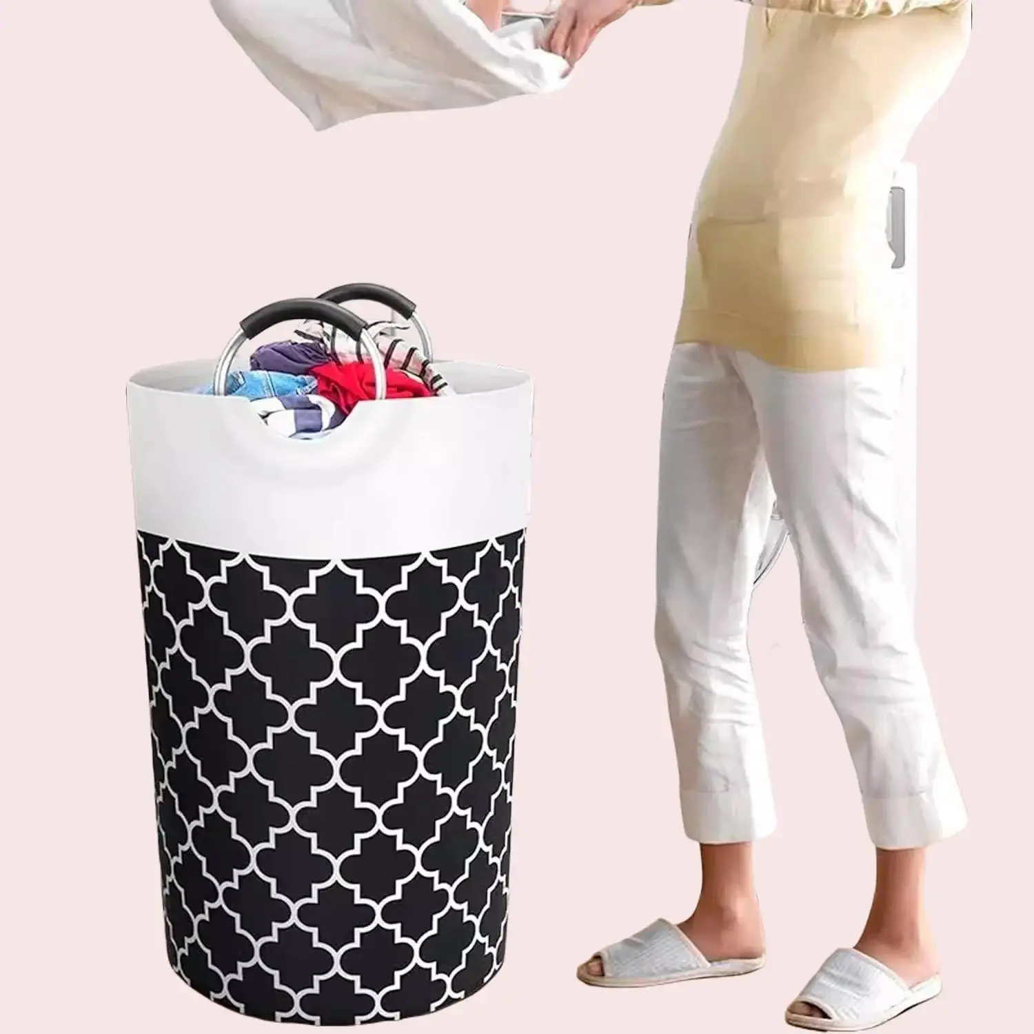 CozyRepublic Multi-Function Foldable Storage Basket - Laundry Hamper, Toy Organizer, Space-Saver for Gifting & Home Decor