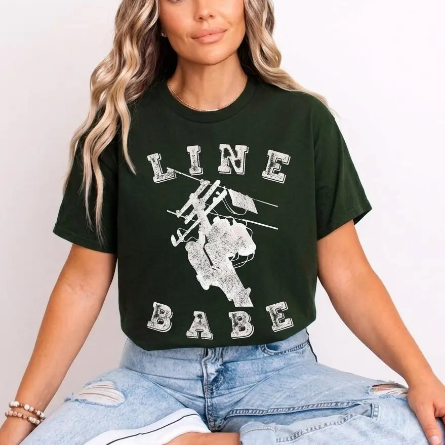 Lineman Wife T-Shirt, Line Wife Shirt, Lineman Girlfriend T-shirt, Lineman Gift for Wife, Life of Line man, Line Girlfriend Gift