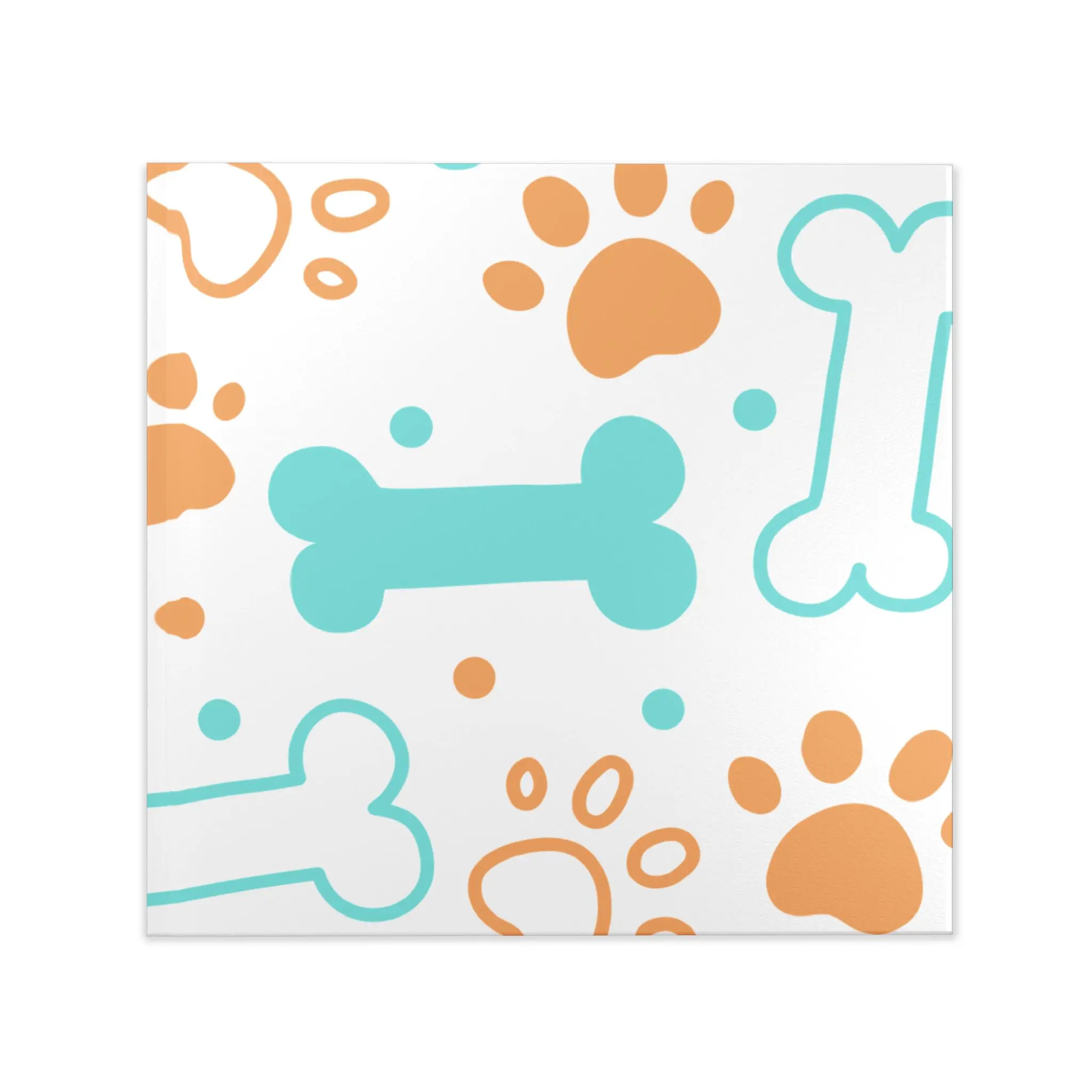 Dog Bones and Paw Prints Photo Book Hardcover | Pet Memory Album