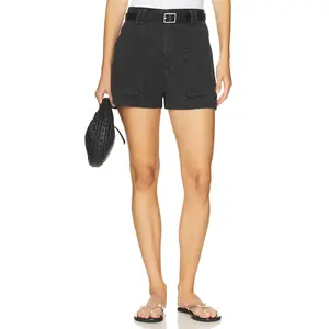 AGOLDE Kiva Short in Washed Black