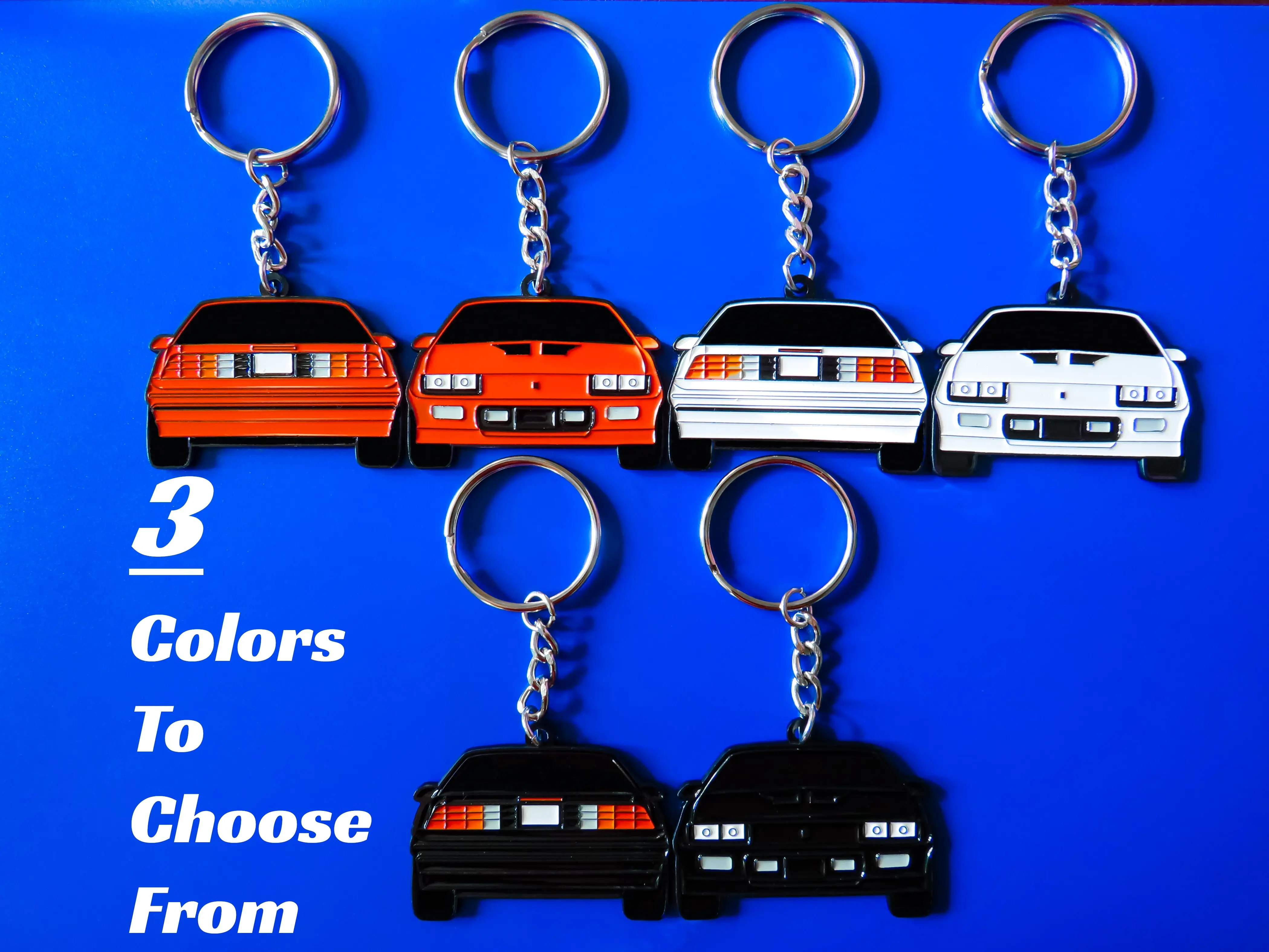 Keychain For Chevy Camaro 3rd Gen 2-SIDED Key Ring Unique and Gift For Car Enthusiast, Car Guys, Gearhead, Car Lover, Dad, Him, Boyfriend, Girlfriend