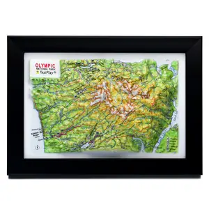 Olympic National Park 3D Raised Relief Map