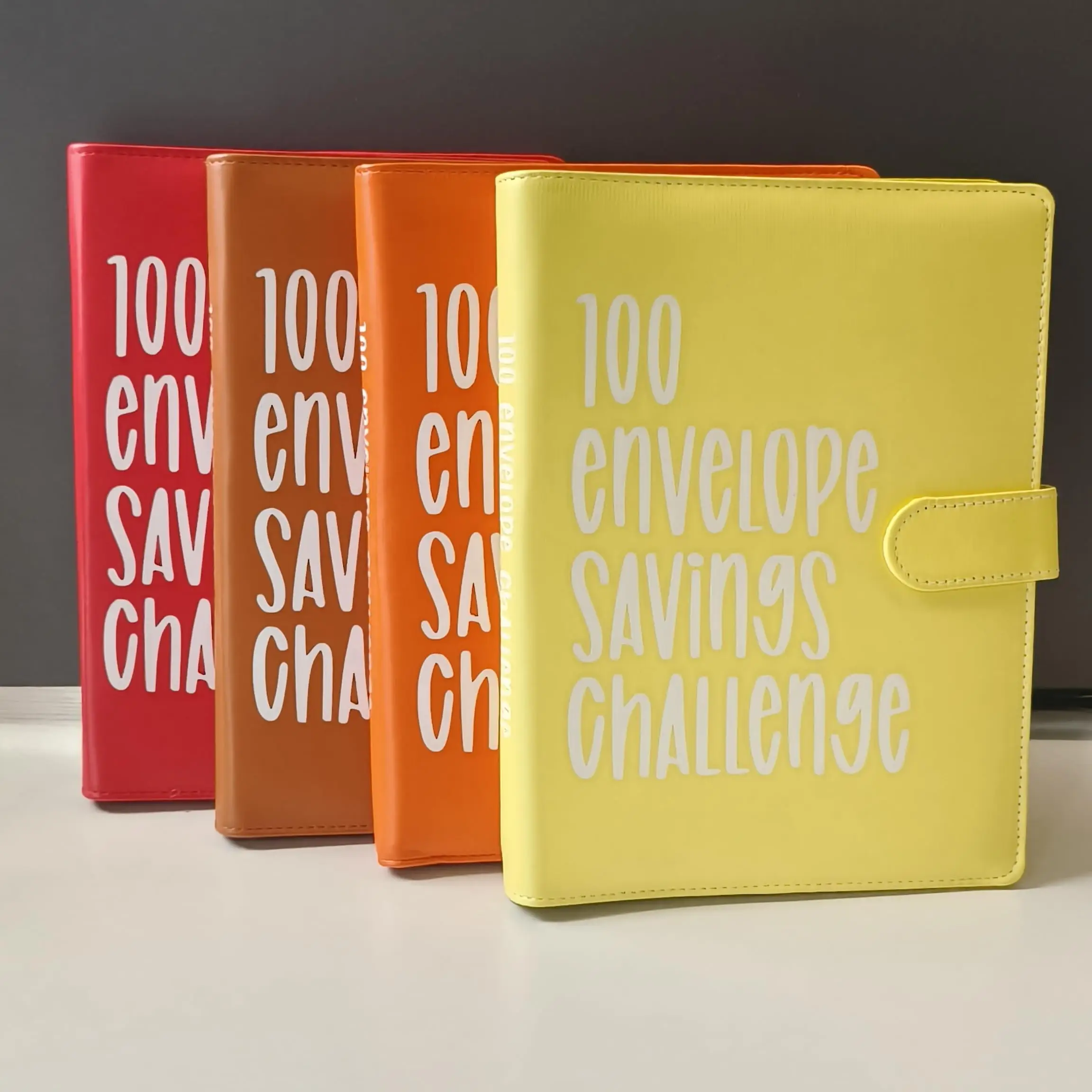 100 Envelopes Money Saving Challenge Binder with Savings Challenges Book & Tracker, A5 Envelope Challenge Book, Fun & Motivating Way Financial Organiz