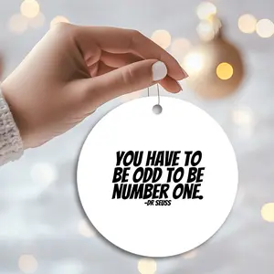 Christmas Ornaments The Lorax 2 Dr Seuss You Have To Be Odd To Be Number One Birthday Gift For Friends Circle Tree Family