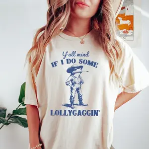 Y'all Mind If I Do Some Lollygagging Tshirt, Funny Frog Graphic Shirt, Cute Funny Frog Tee, Frog Lovers Tee, Retro Women Clothing Top Womenswear