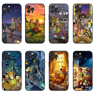 Scooby-Doo Phone Case | Retro 90s Mystery Inc. Gang Scooby & Shaggy Cartoon Art Cover For iPhone 11/12/13/14/15/16/17 Pro/Pro Max/Plus & Samsung S23/S24/S25/S26 Ultra, Protective Case For Scooby Fans, Birthday/Christmas Gift