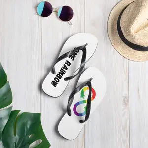 One Rainbow Infinity Flip-Flops