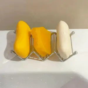 Minimalist Stainless Steel Soap Rack Sponge Draining Holder Kitchen Sink Organizer Multi-Functional Storage Rack for Kitchen