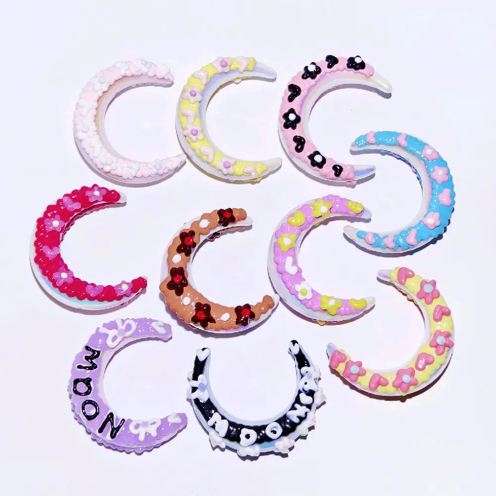 Hand-Painted Beads/Moon Stars Butterfly Beads for DIY Projects - Assorted Designs in Various Colors and Shapes girl age pen topper key chain