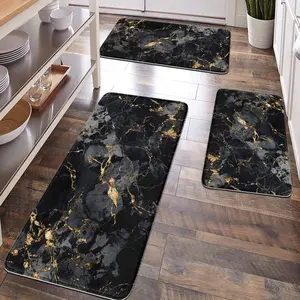 [Popular Choice]1 piece, bathroom decoration, bathroom floor mat, bathroom anti-slip mat, kitchen floor mat, bathroom set, home decoration, gray marble floor mat, simple and luxurious theme decoration.