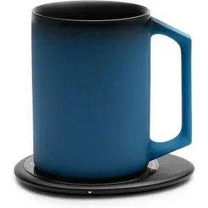 Ui Artist Collection Self-Heating Mug Set - Midnight Abyss | 12 fl oz / 355 mL Handcrafted Ceramic Coffee &  Mug with Heating Pad