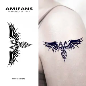 AMIFANS Temporary Tattoo Moonlit Tiger with Lilies, Semi Permanent Tattoo,Lasting 1-2 Weeks Tattoo Long Lasting Tattoo, Juice Tattoo, Realistic Tattoo, Romantic Tattoo, Fake Tattoo, Waterproof, Authentic Tattoo Look, Niche Design Tattoo, Fruit Tattoo