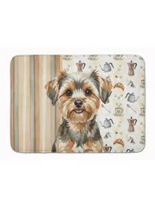 Carolines Treasures WDK7662RUG 19 x 27 in. Yorkiepoo Coffee Bar Memory Foam Kitchen Mat
