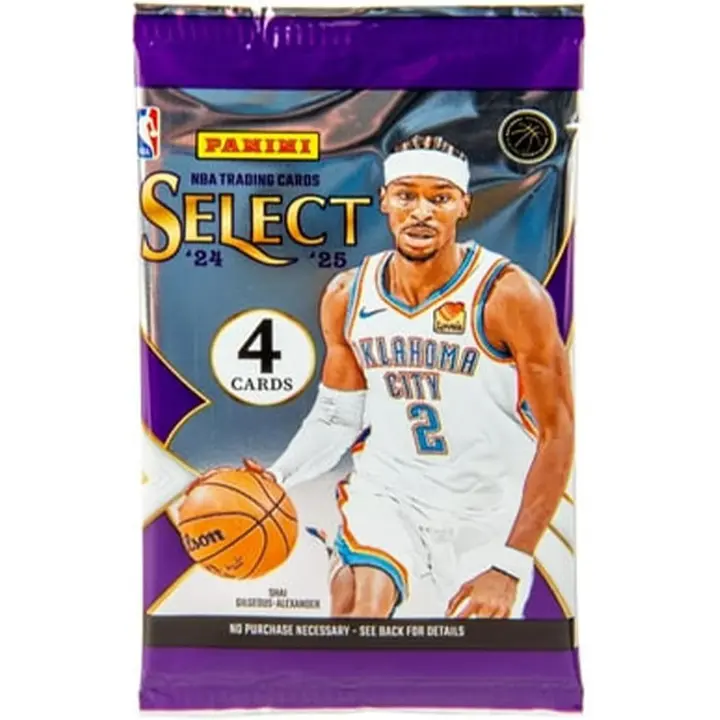 2024-25 Panini Select Basketball Mega Box Pack - Hobby Trading Cards, Sports Collectible Pack (4 Cards), Sports Trading Card