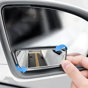 Two Side Blind Spot Mirrors, Adjustable Wide-Angle Rearview Mirrors, Small Curved Mirrors for Cars, Auxiliary Mirrors for Reversing in Sedans, Adjustable Angle Parking Mirror Additions