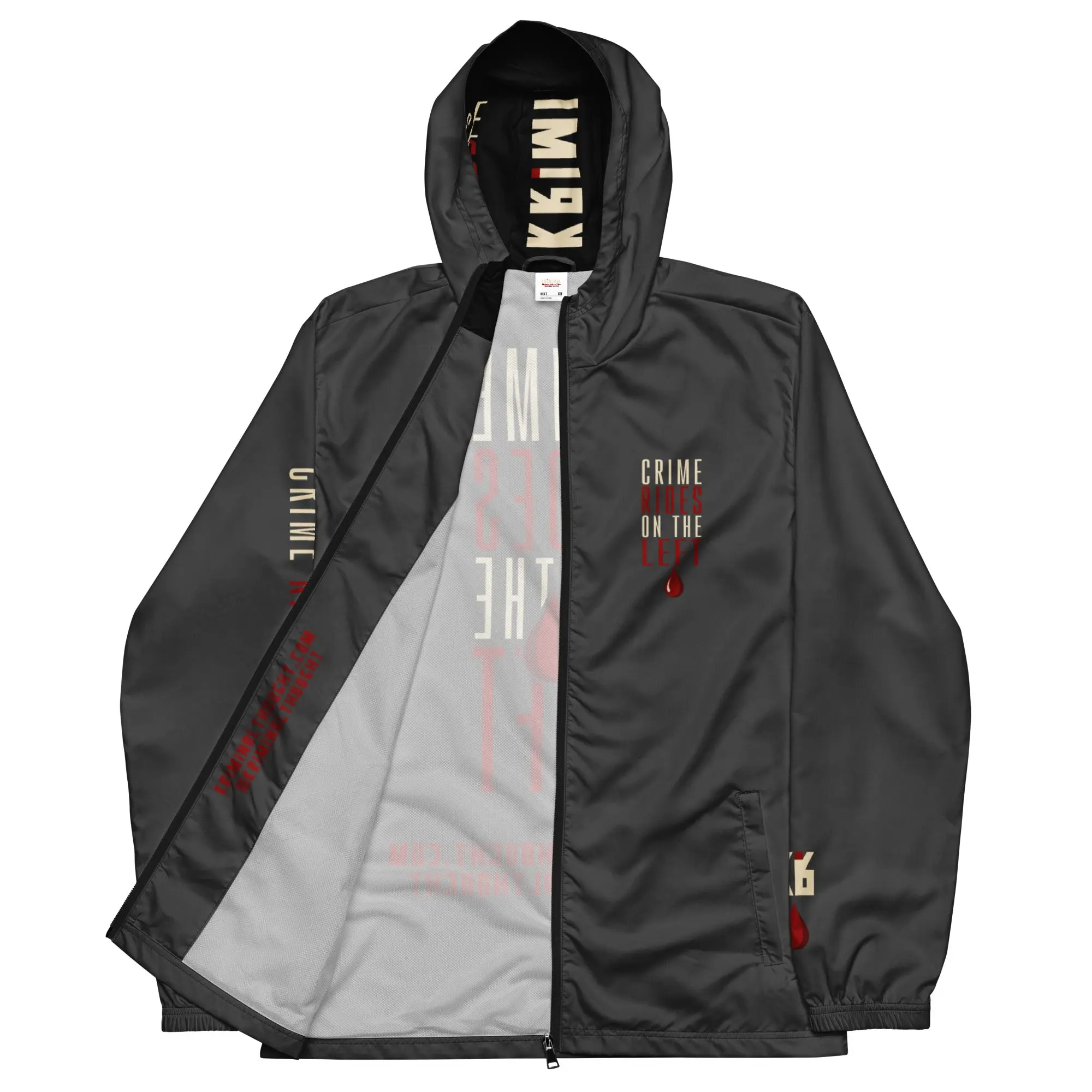 CRIME.RIDES.LEFT WINDBREAKER