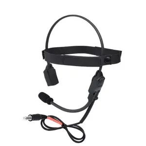 Civil Tactical Bone Conduction Earphone With Microphone Signal MH180-V Headset Airsoft Headphones Speaker 7.0 plug PTT